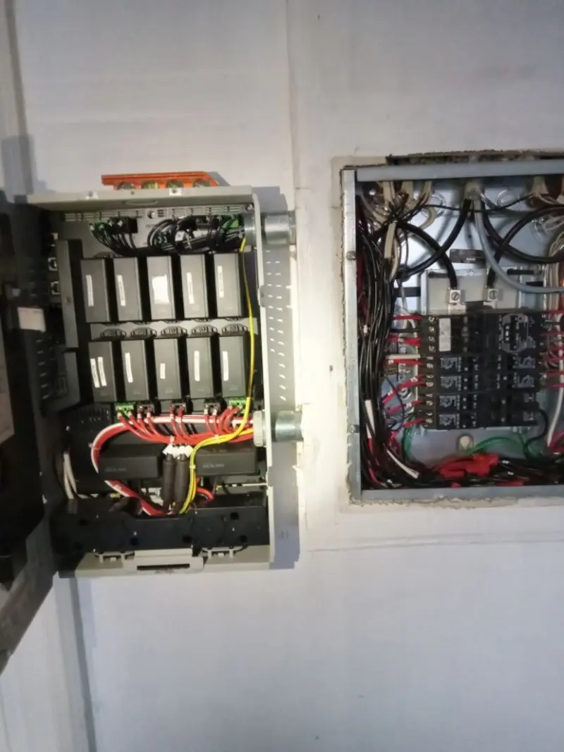 Electrical panel upgrade completed for Security Camera Wiring in Litchfield